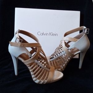 Calvin Klein Camella Naida Cow Silk High Heels